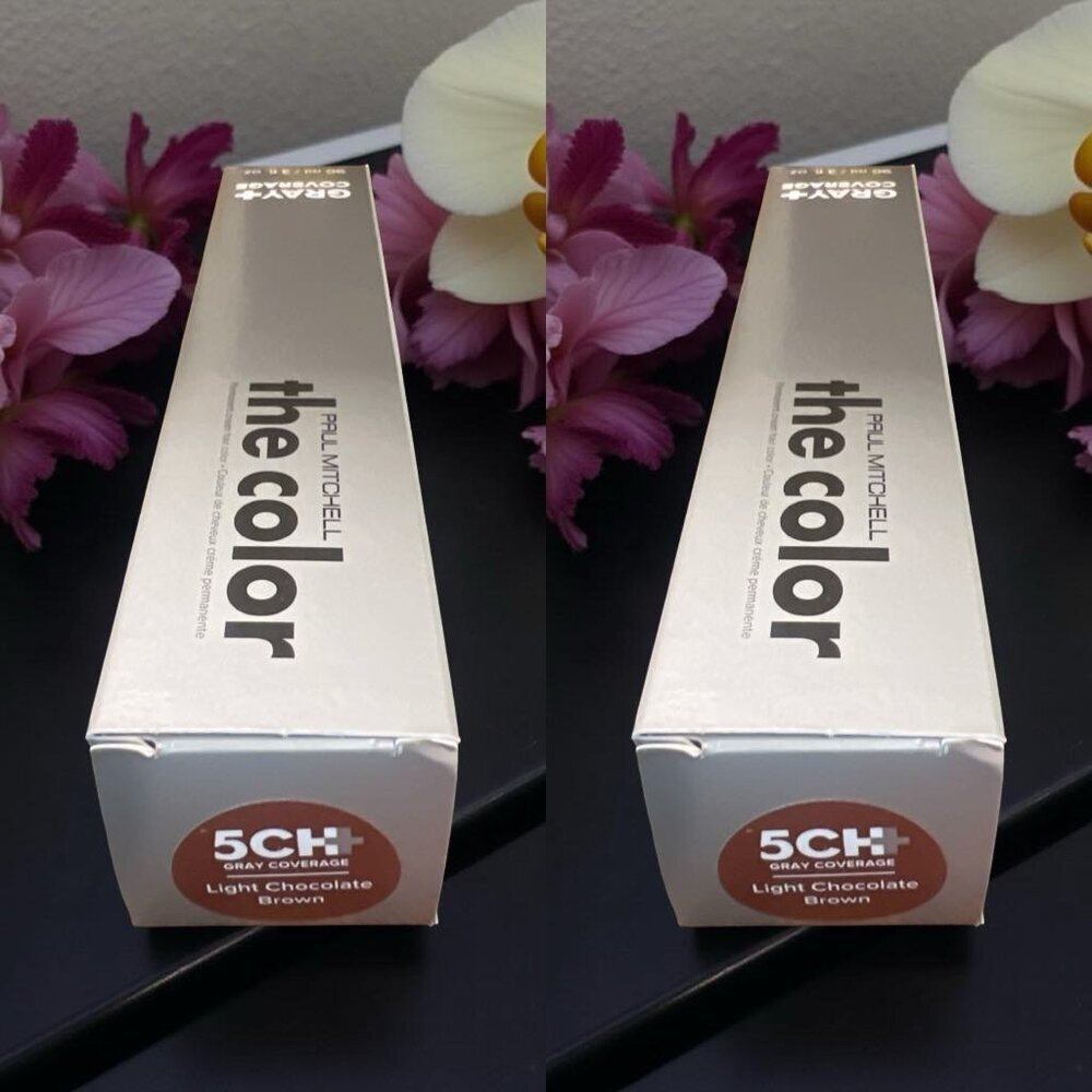 Paul Mitchell The Color Gray Coverage 5Ch+ Light Chocolate Brown 2.5 oz_ 2 units